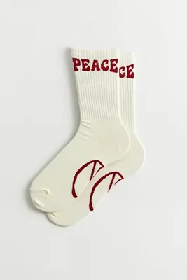 Peace & Love Crew Sock