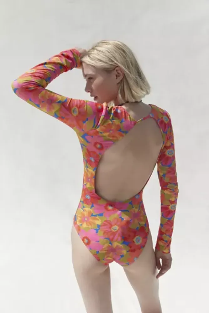 Billabong Sunny Coast Floral Long Sleeve One-Piece Swimsuit