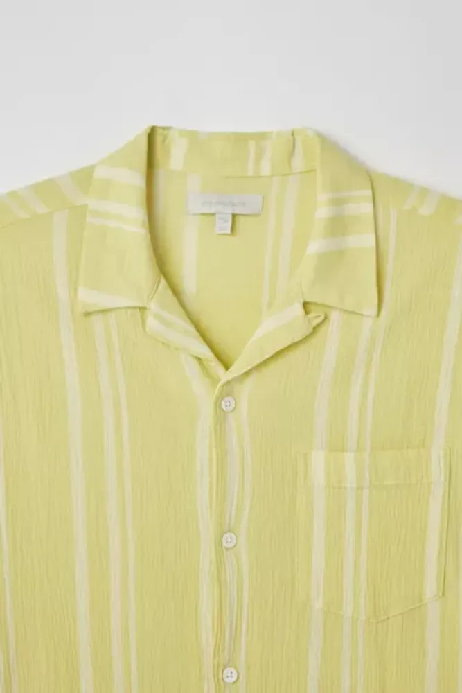 Standard Cloth Liam Stripe Pattern Crinkle Shirt