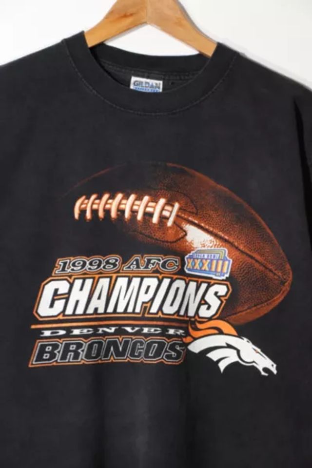 Vintage 1998 Denver Broncos AFC Champions Super Bowl T-shirt 