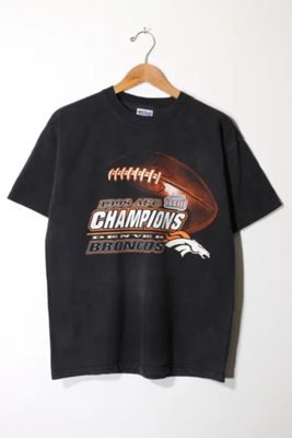 Vintage Denver Broncos T-Shirt Mens Large NFL Football Champion Made In USA  Gray