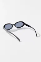 Mazzy '90s Plastic Oval Sunglasses