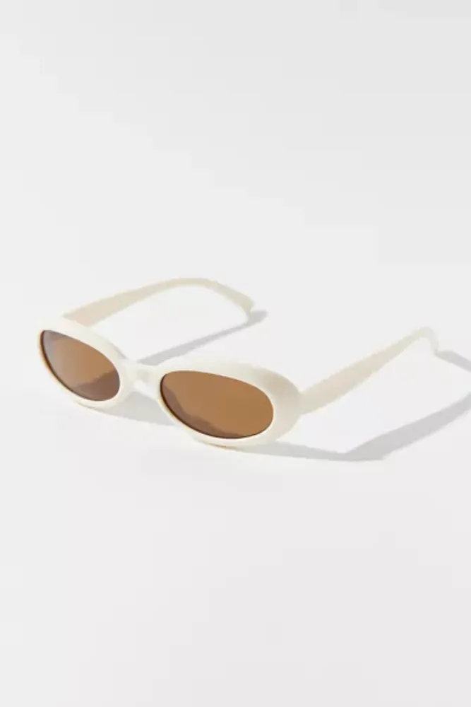Mazzy '90s Plastic Oval Sunglasses