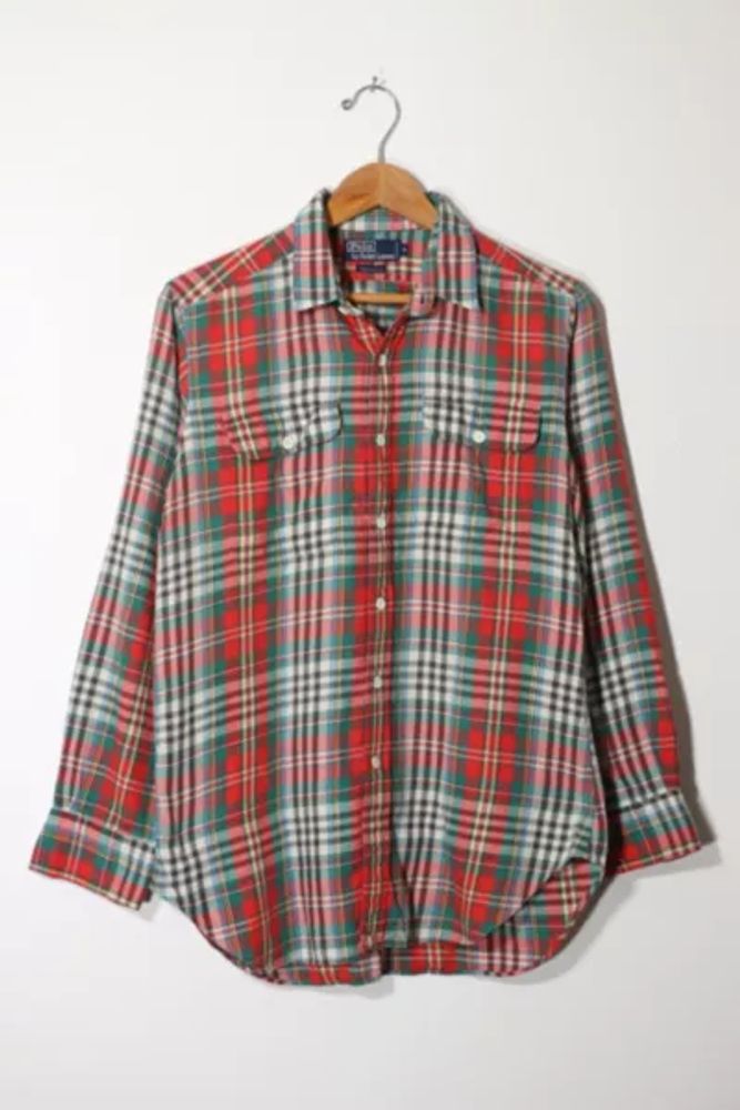 Vintage POLO by Ralph Lauren Plaid Long Sleeve Button Up Shirt