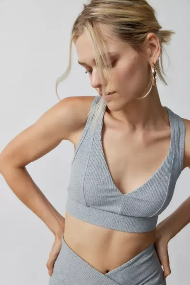 Urban Outfitters Year Of Ours Ribbed Tess V-Neck Sports Bra