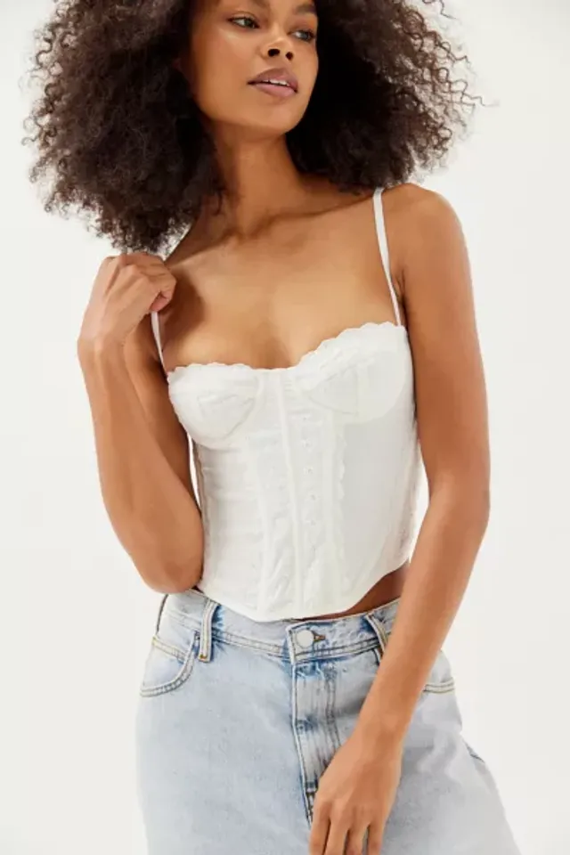 Urban Outfitters Modern Love Corset top ivory womens Algeria