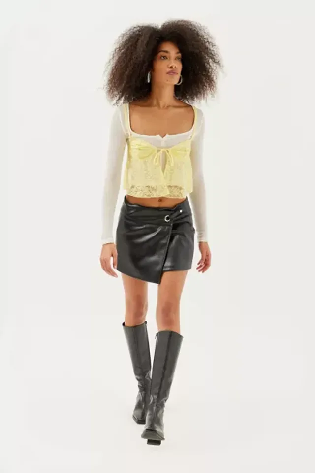 Urban Outfitters Out From Under Je T'aime Mesh Cami