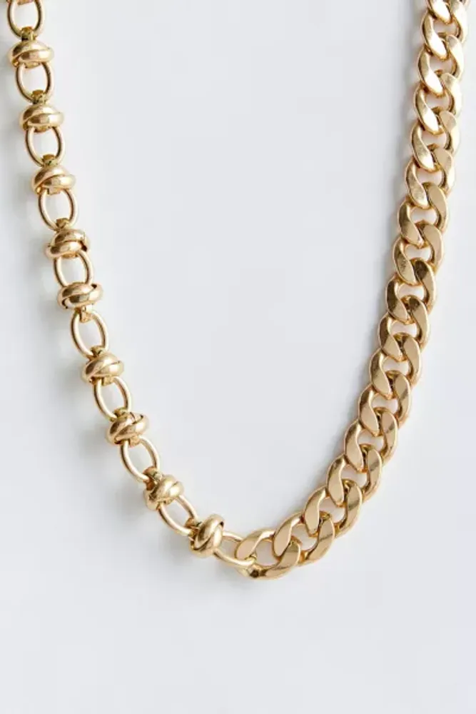 Mixed Chain Statement Necklace