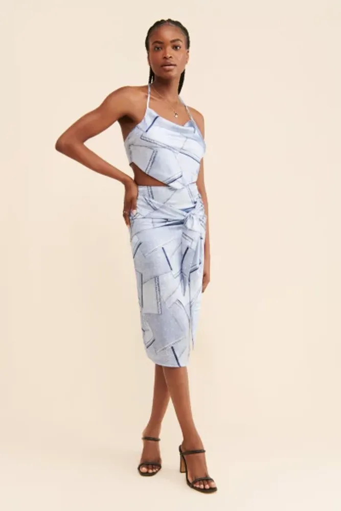 4th & Reckless Simonne Printed Skirt