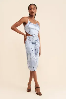 4th & Reckless Simonne Printed Skirt