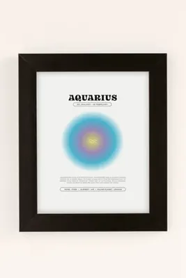 Elena Smith Aquarius Zodiac Aura Art Print
