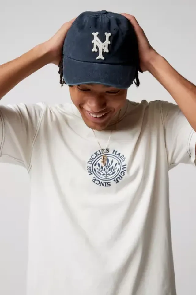 Pro Standard New York Yankees MLB Essential Logo Tee in Ivory, Men's at Urban Outfitters