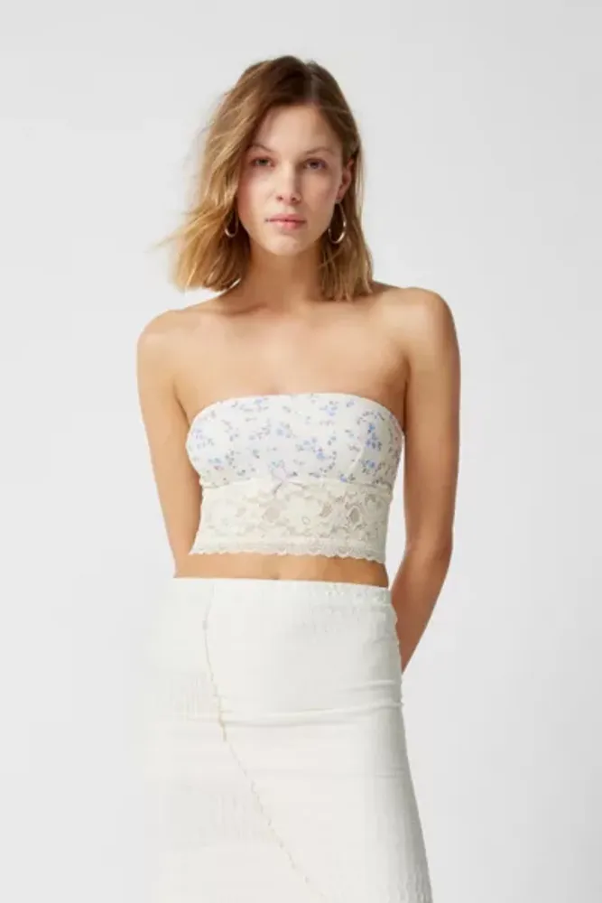 Urban Outfitters Out From Under Angel Eyes Lace Bandeau Top