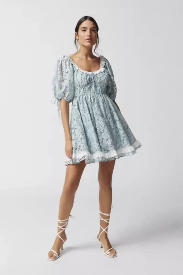 En Saison Felice Mini Dress Puff Sleeve Mini Dress