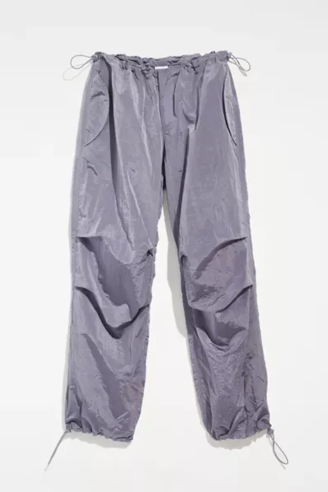 iets frans Shiny Grey Woven Balloon Pant