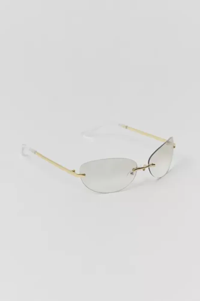 Trixie Rimless Rectangle Sunglasses