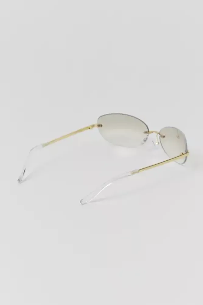 Trixie Rimless Rectangle Sunglasses