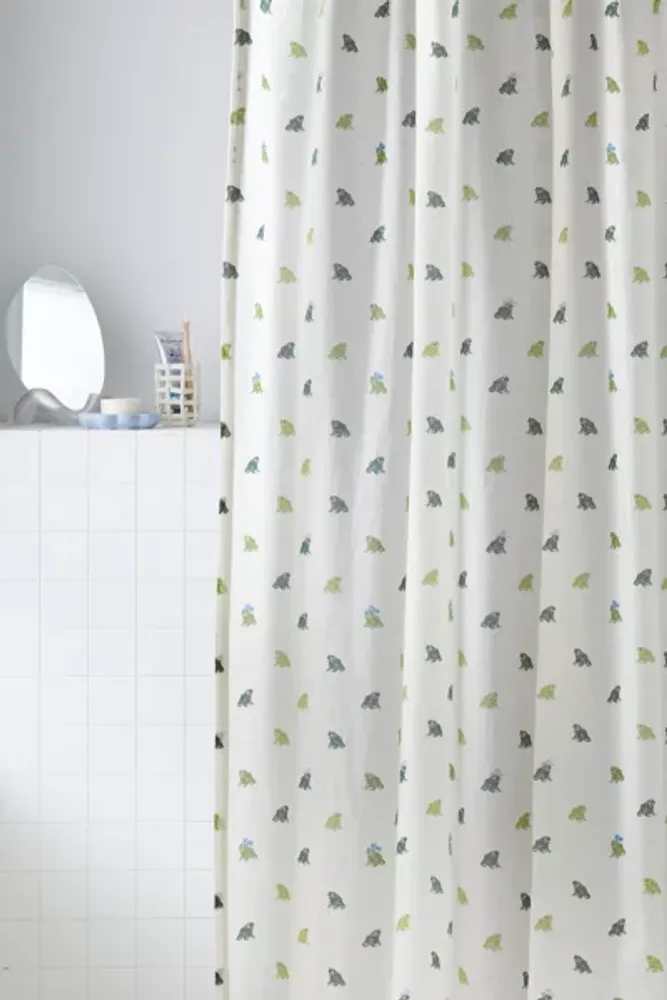 Urban Outfitters Cowboy Frog Shower Curtain
