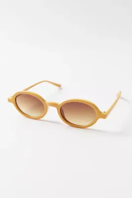 Mari Slim Oval Sunglasses