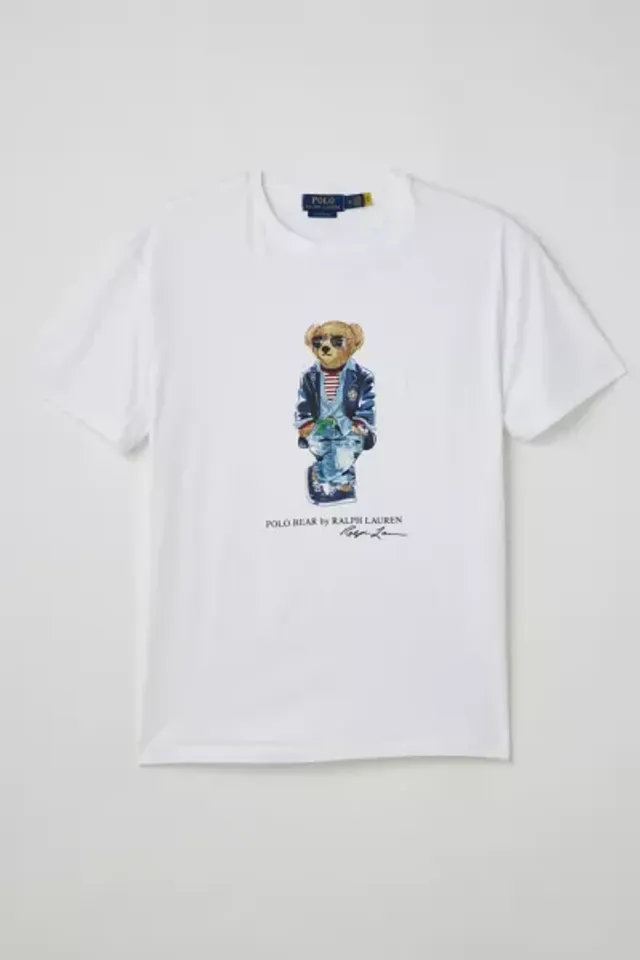 Ralph Lauren Saddle Graphic Jersey T-shirt in White