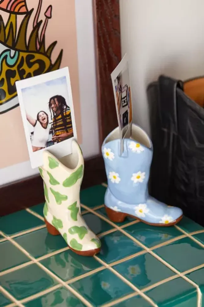 Cowboy Boot Photo Stand