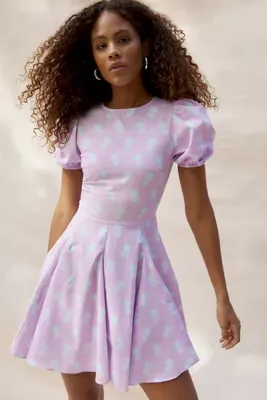 Glamorous Puff Sleeve Floral Mini Dress