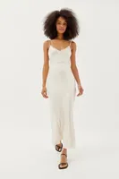 Motel Padil Satin Midi Dress