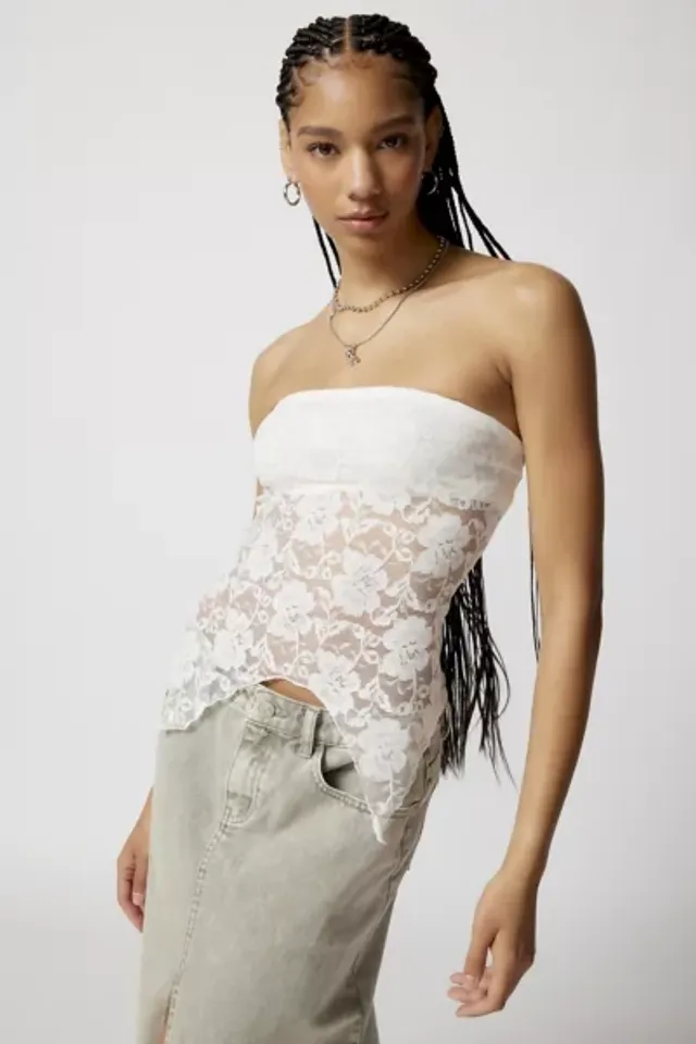 Urban Renewal Remnants Witchy Lace Tube Top