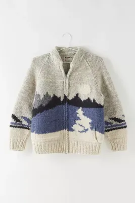 Vintage Wool Zip Sweater