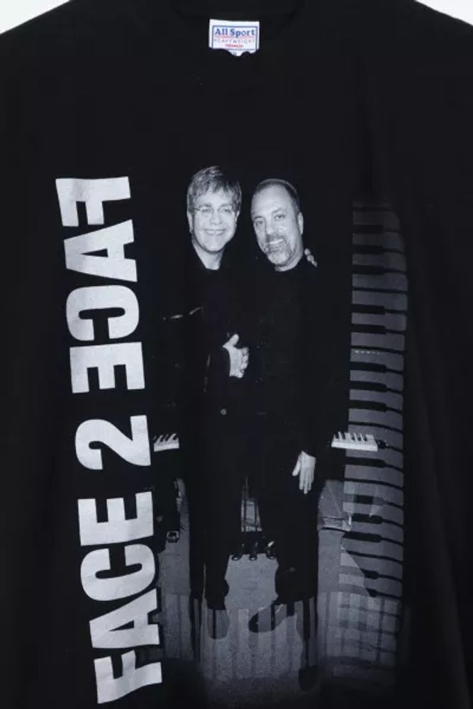 Vintage Elton John & Billy Joel Face 2 Face Tee