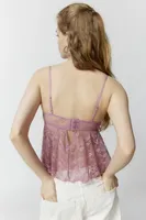 Out From Under Cherie Sheer Lace Babydoll Cami