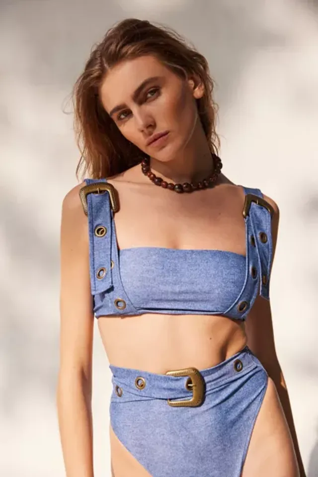 Urban Outfitters EastNWest Label UO Exclusive Denim Bralette