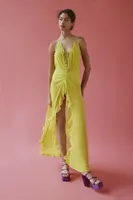 For Love & Lemons Lina Sheer Maxi Dress