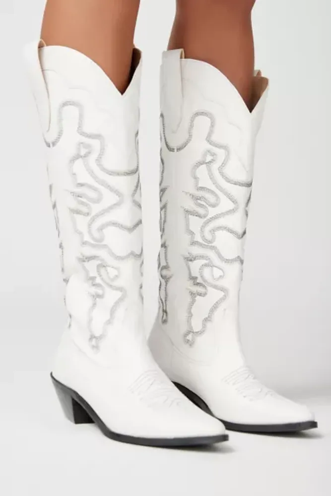 UO Calista Tall Tooled Cowboy Boot