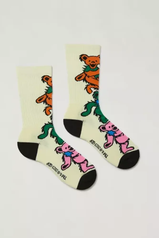 Grateful Dead Dancing Bear Crew Sock