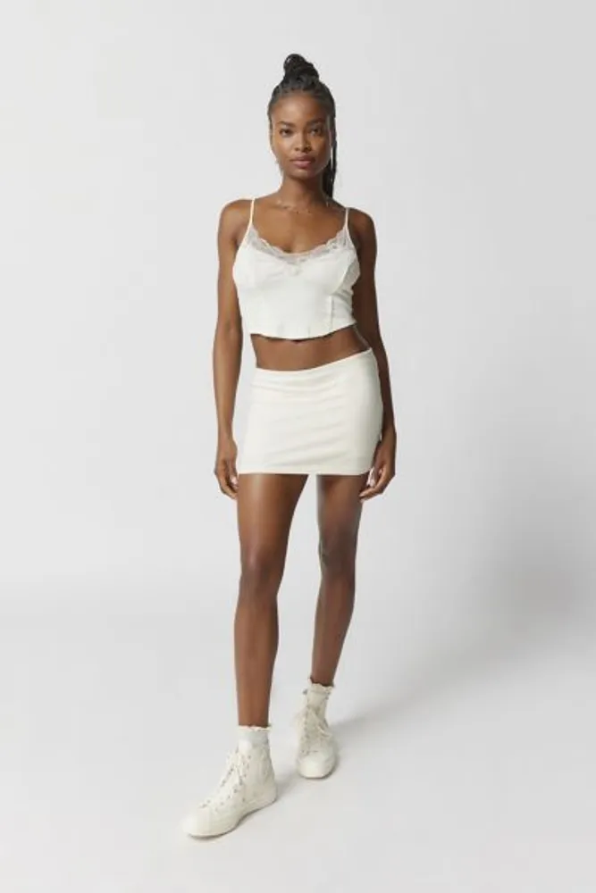 Out From Under Bec Low-Rise Micro Fitted Mini Skort