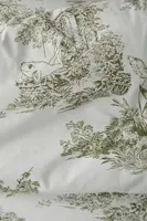 Frog Toile Cotton Percale Comforter Set