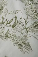 Frog Toile Cotton Percale Comforter Set