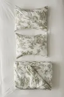 Frog Toile Cotton Percale Comforter Set