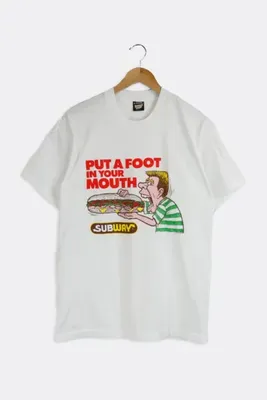 Vintage 1999 Subway Put A Foot In Your Mouth T Shirt
