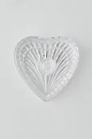 Glass Heart Ring Dish