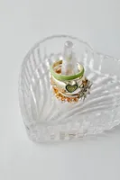 Glass Heart Ring Dish