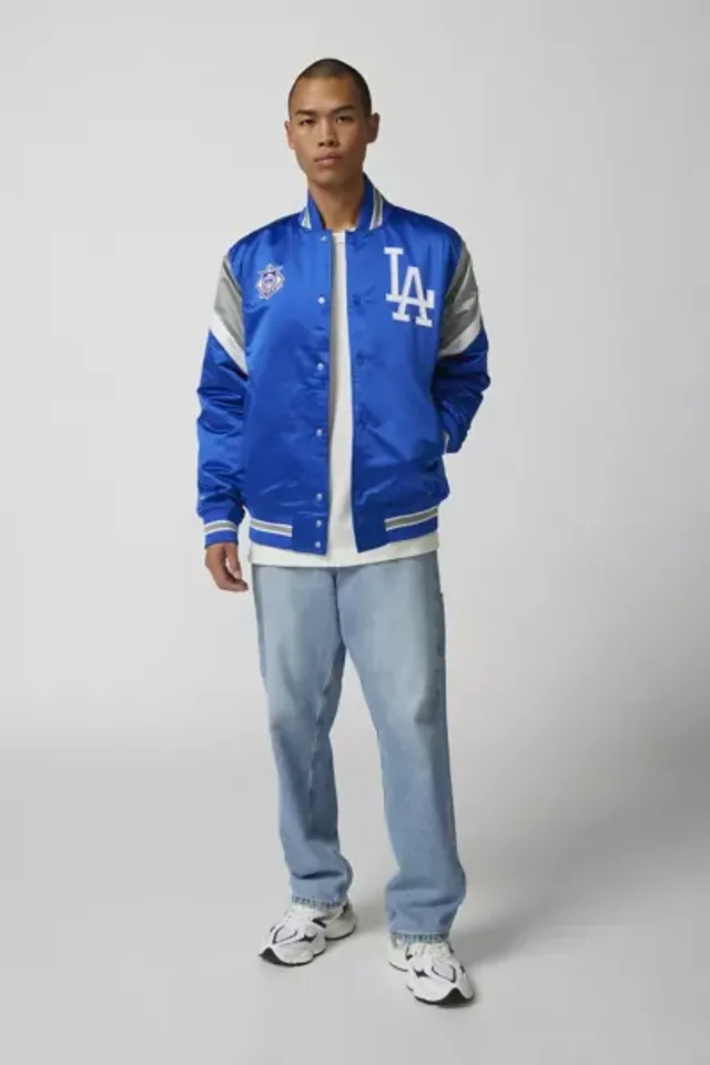 LA Dodgers Mitchell & Ness Sideline Pullover Satin Jacket