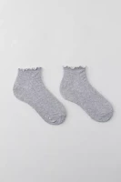 Micro Ruffle Ankle Sock