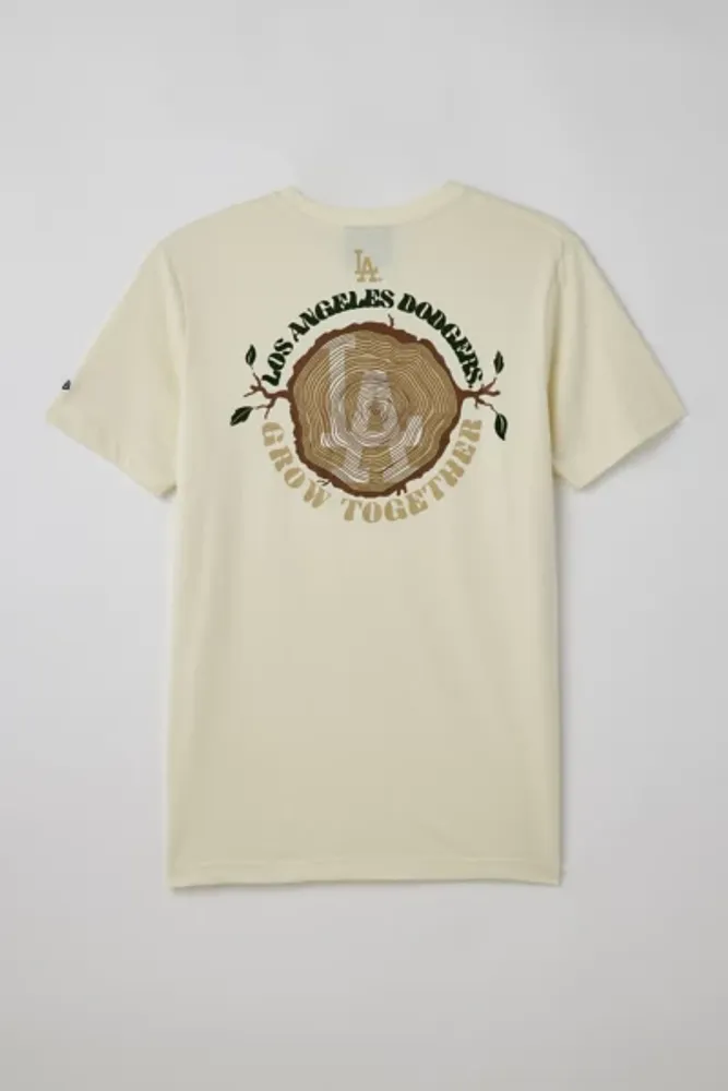 New Era Los Angeles Dodgers Camp Long Sleeve Tee in Brass, Men's at Urban Outfitters