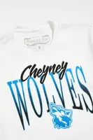 Cheyney University X Mitchell & Ness UO Exclusive Wolves Cropped Tee