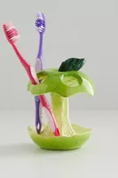 Trash Apple Toothbrush Holder