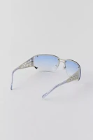 Holly Metal Oversized Shield Sunglasses