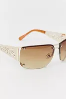 Holly Metal Shield Sunglasses