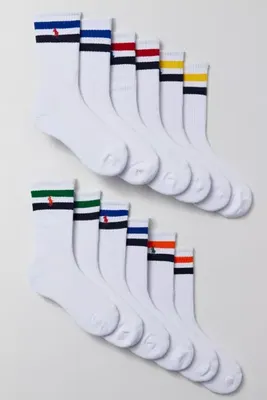 Polo Ralph Lauren Varsity Stripe Crew Sock 6-Pack